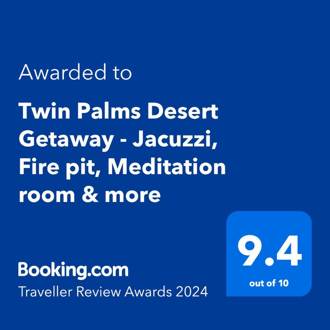 Twin Palms Desert Getaway - Jacuzzi, Fire Pit, Meditation Room & More Joshua Tree Exterior foto